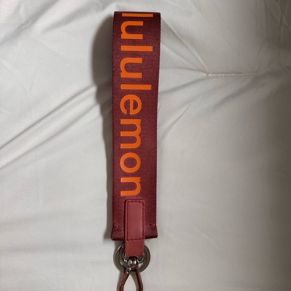 Lululemon Never Lost Pink Keychain